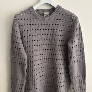 $475 SNS Herning Lavender Merino Wool Knit Sweater- Medium/ Large